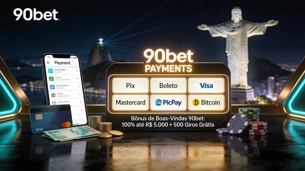 Bônus de Boas-Vindas 90bet: 100% até R$ 5.000 + 500 Giros Grátis para jogadores no Brasil